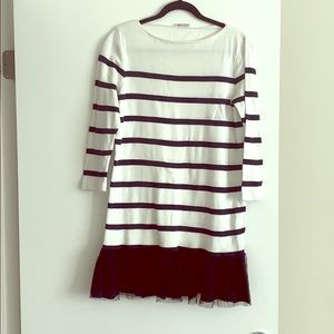Red valentino mini sweater dress 100%cotton.